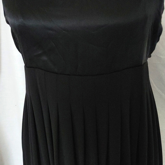 CALVIN KLEIN CHIFFON & SATIN SLEEVELESS LONG GOWN SZ 6 - Picture 3 of 8